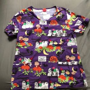 Peanuts Scrub Top